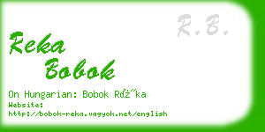 reka bobok business card